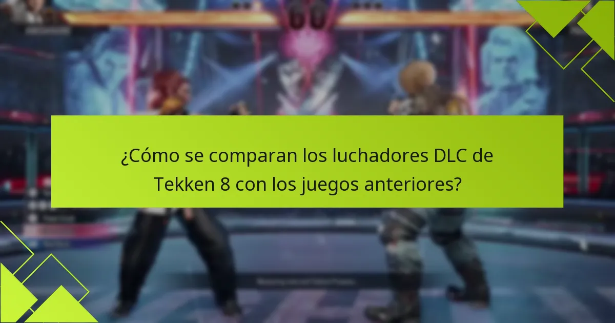 ¿Qué personajes están incluidos en el DLC de Tekken 8?