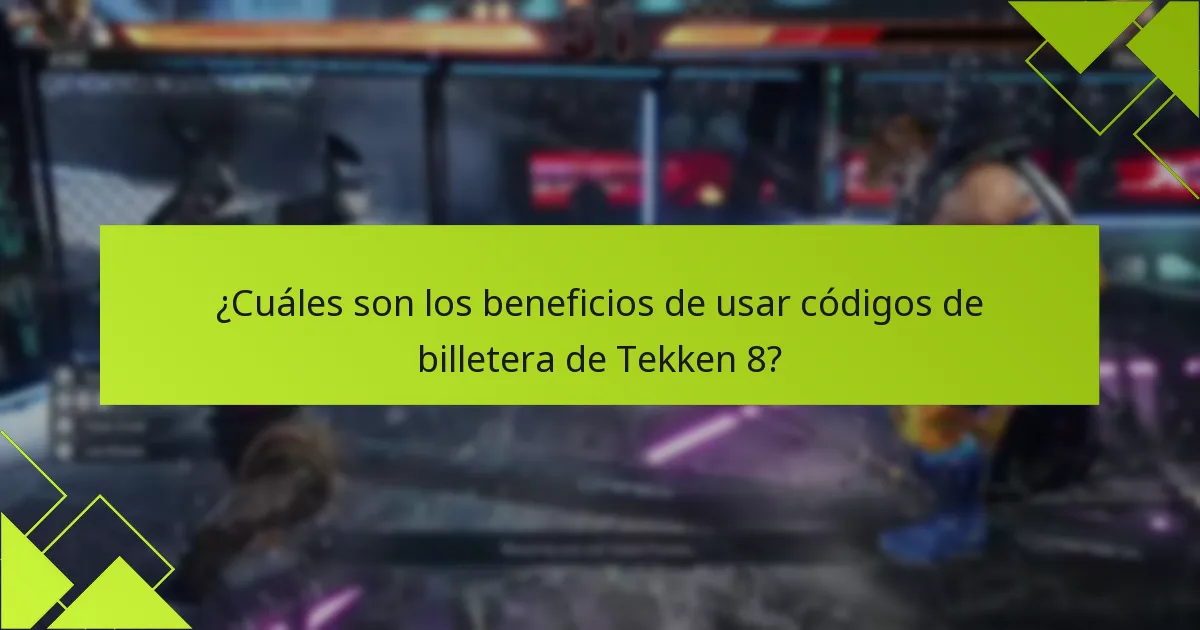 ¿Qué ofertas exclusivas puedo encontrar con los códigos de billetera de Tekken 8?