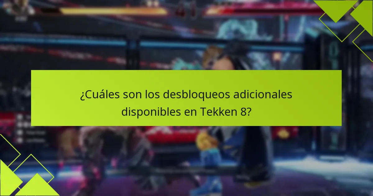 ¿Cuáles son los requisitos para desbloquear bonos en Tekken 8?